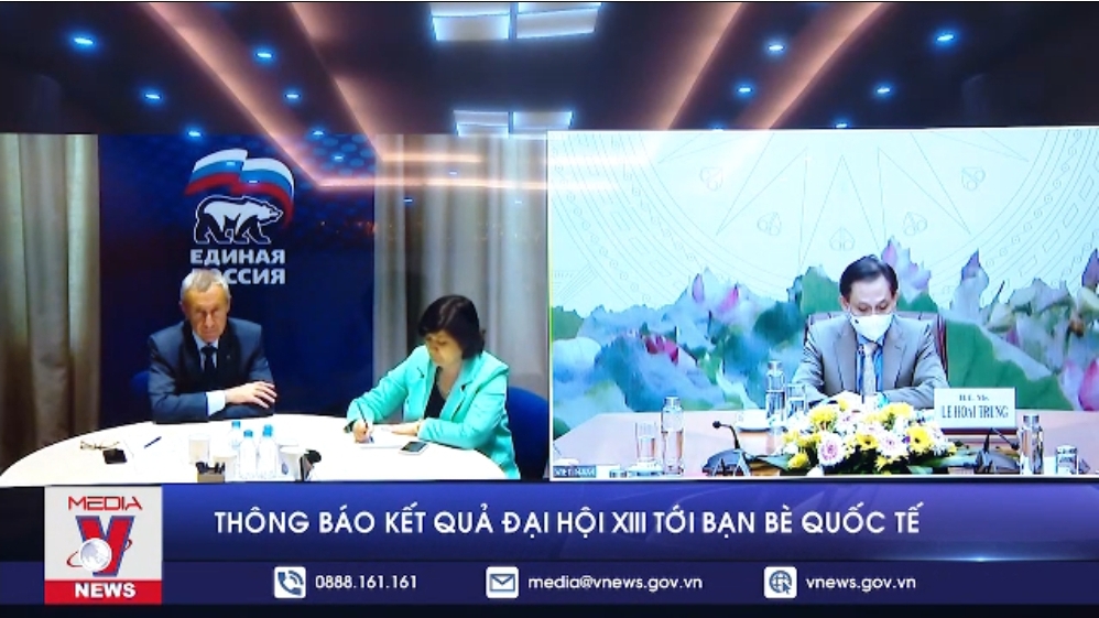 Thông báo kết quả Đại hội XIII tới bạn bè quốc tế