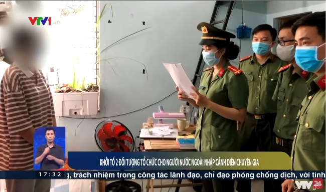 Khởi tố 2 đối tượng cho người nhập cảnh diện chuyên gia