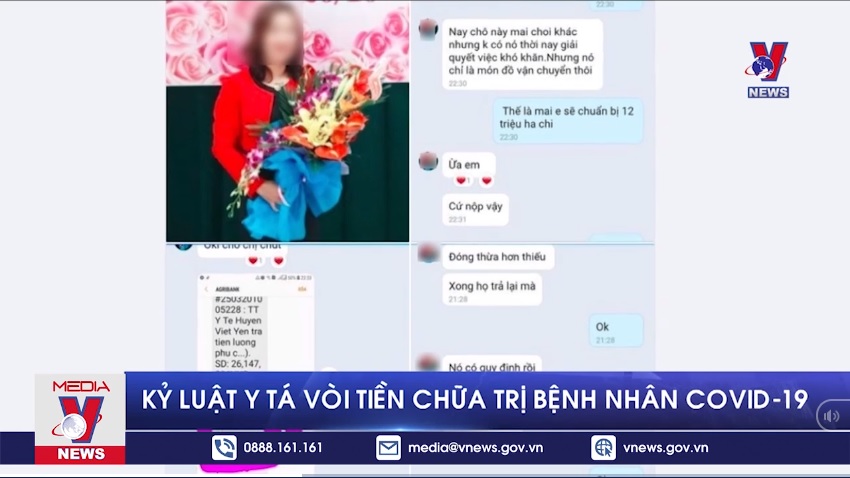 Kỷ luật y tá vòi tiền chữa trị bệnh nhân COVID-19