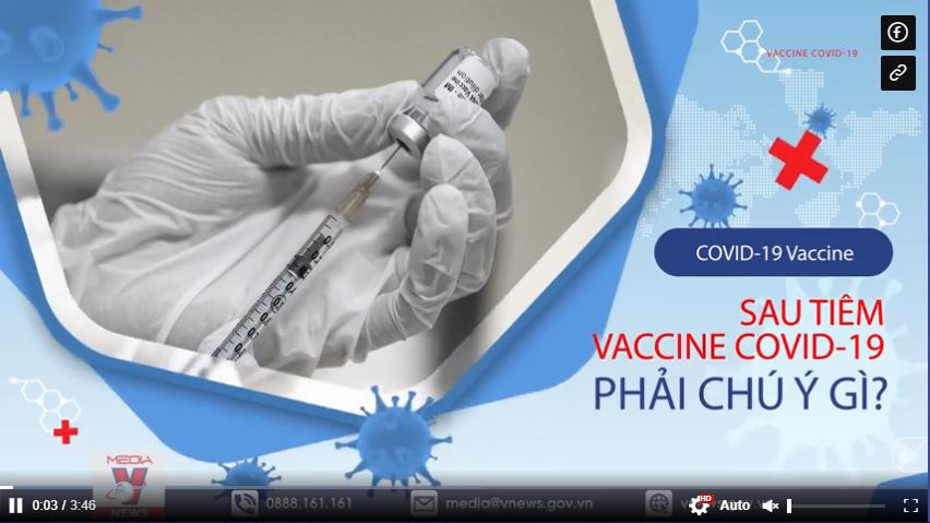 Sau tiêm vaccine COVID-19 phải chú ý gì