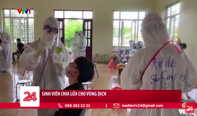 Sinh viên chia lửa cho vùng dịch
