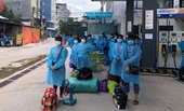 Hàng chục ngàn công nhân bắt đầu rời Bắc Giang về địa phương