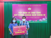 VKSND tỉnh Đồng Tháp ủng hộ Quỹ vắc xin phòng, chống dịch COVID-19