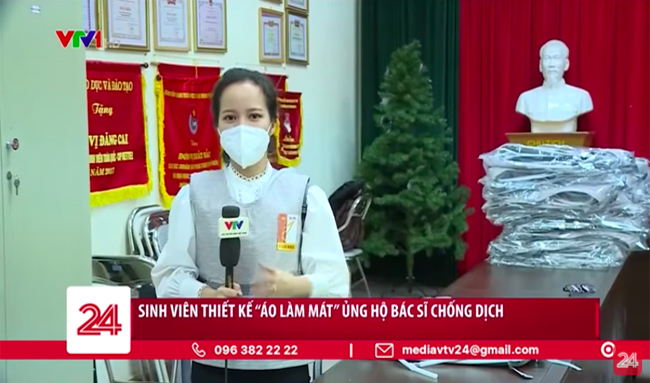 Sinh viên Bách khoa Hà Nội sáng chế áo làm mát hỗ trợ bác sĩ ở tâm dịch
