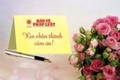 Lời cảm ơn của Báo Bảo vệ pháp luật nhân kỷ niệm 96 năm Ngày Báo chí cách mạng Việt Nam