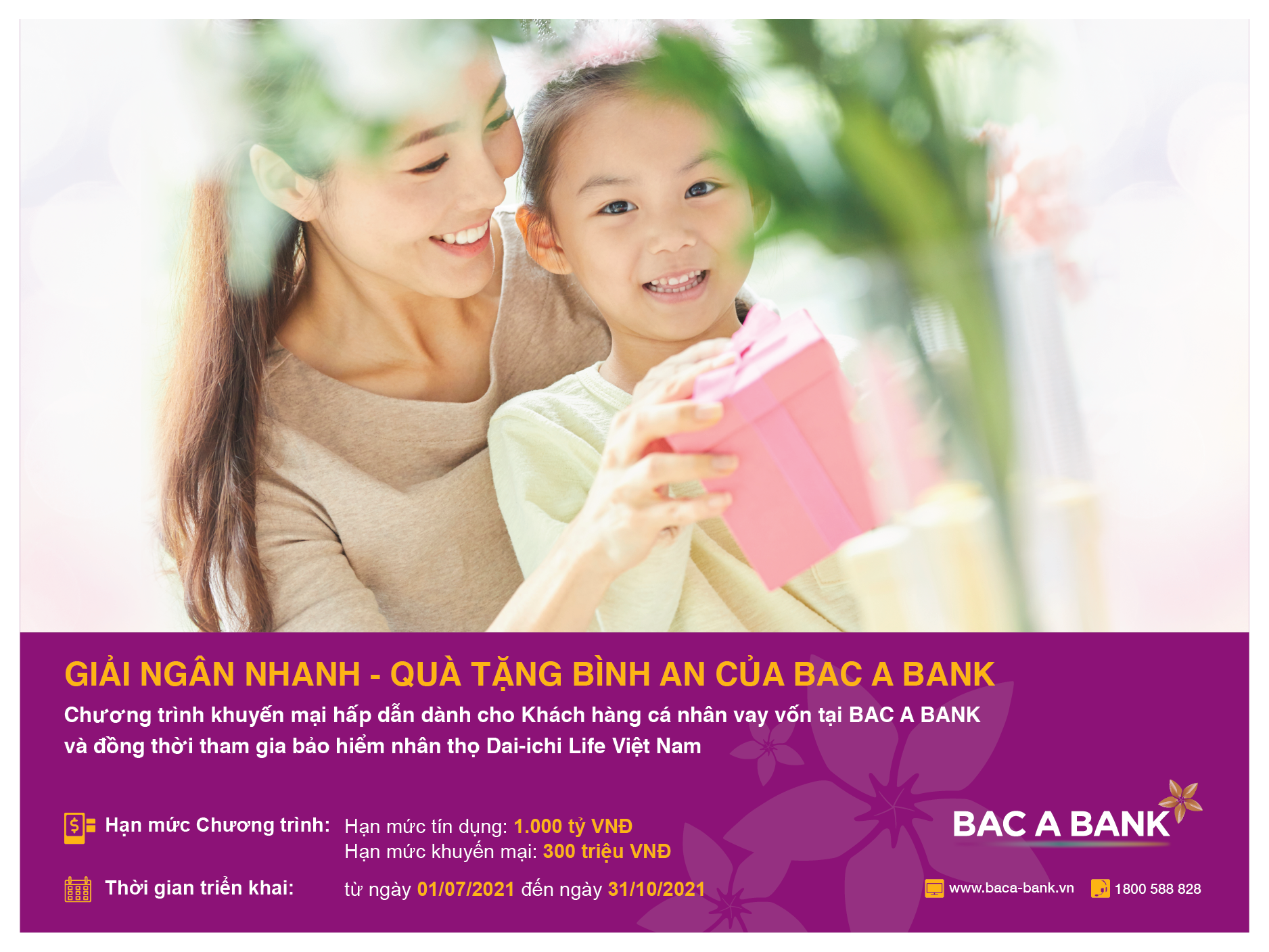 Giải ngân nhanh để đón quà tặng bình an từ Bắc Á Bank