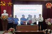 VKSND tỉnh Điện Biên và TAND cùng cấp ký Quy chế phối hợp công tác