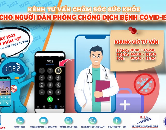 Kênh tư vấn chăm sóc sức khỏe cho người dân phòng, chống COVID-19 chính thức hoạt động