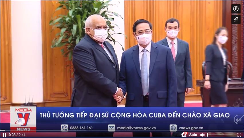 Thủ tướng tiếp Đại sứ Cộng hòa Cuba đến chào xã giao