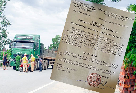 Vụ TNGT khiến nữ giáo viên ở Hương Sơn tử vong Phê chuẩn khởi tố tài xế xe đầu kéo