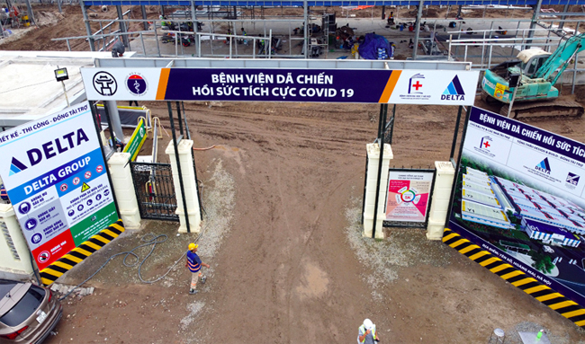Bệnh viện dã chiến tại Hà Nội sau 16 ngày thần tốc xây dựng