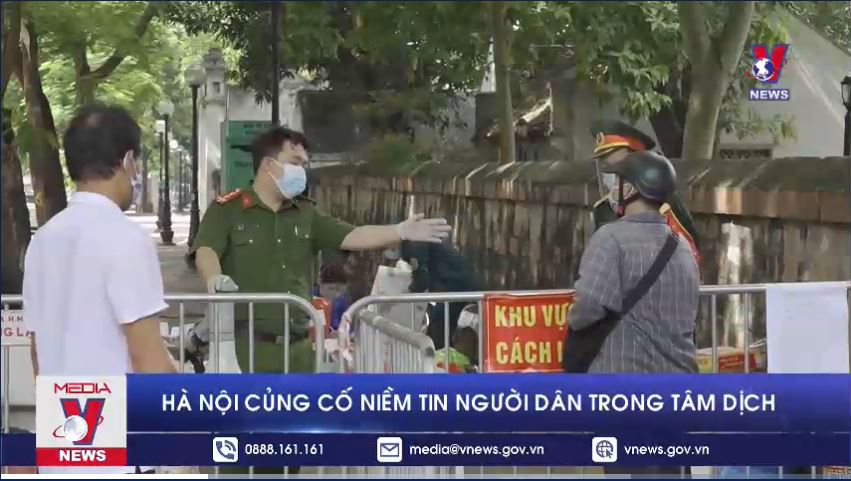 Hà Nội củng cố niềm tin người dân trong tâm dịch