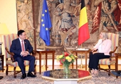 Chủ tịch Quốc hội Vương Đình Huệ hội đàm với Chủ tịch Hạ viện Vương quốc Bỉ