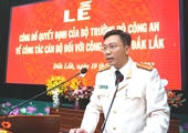 Thượng tá Lê Hữu Tuấn được bổ nhiệm làm Phó Giám đốc Công an tỉnh Đắk Lắk
