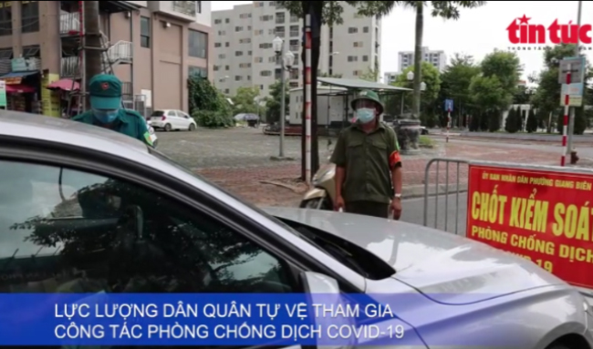 Màu áo xanh tin cậy tại các chốt kiểm dịch ở Thủ đô