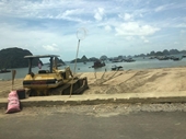 Dự án hàng trăm tỉ đồng ở TP Hạ Long sử dụng cát lậu để thi công
