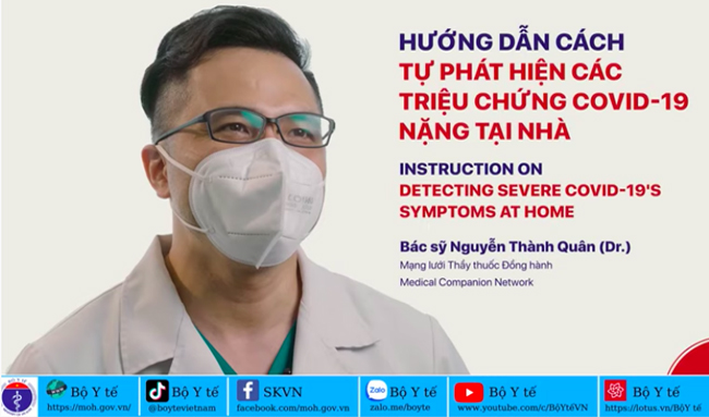 Hướng dẫn cách tự phát hiện các triệu chứng COVID-19 nặng tại nhà