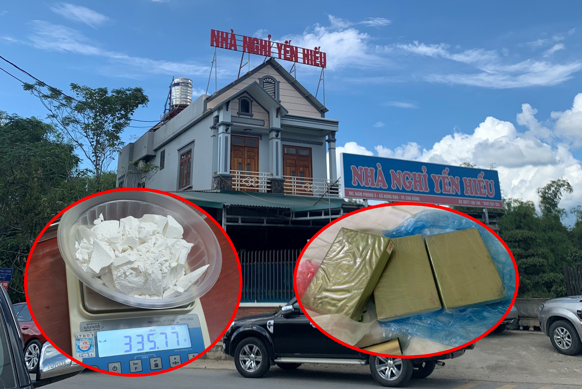 Kiểm tra nhà nghỉ, phát hiện 2 đối tượng mua bán, tàng trữ 3 bánh heroin