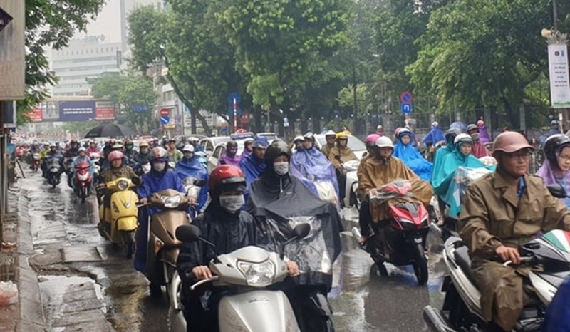 Nhiều khu vực trên cả nước xuất hiện mưa rào và dông