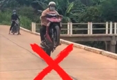 Xử phạt nhóm thanh niên đi xe máy “làm xiếc” trên đường rồi đăng lên facebook