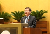 Viện trưởng Lê Minh Trí trình bày trước Quốc hội Tờ trình dự án Luật sửa đổi, bổ sung một số điều của BLTTHS