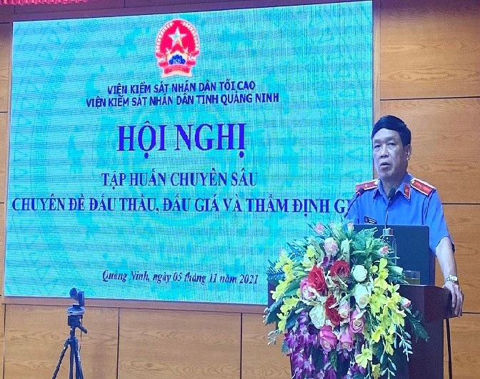 VKSND tỉnh Quảng Ninh Tập huấn chuyên sâu chuyên đề đấu thầu, đấu giá, thẩm định giá