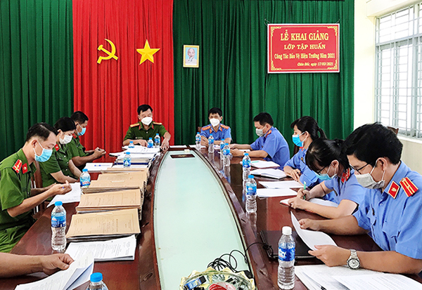 VKSND thành phố Châu Đốc kiểm sát công tác thi hành án hình sự