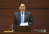 Thủ tướng Phạm Minh Chính phát biểu và giải trình trước Quốc hội
