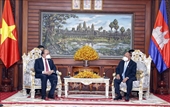 Chủ tịch nước Nguyễn Xuân Phúc hội kiến Chủ tịch Thượng viện và Hạ viện Campuchia