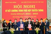 Báo điện tử Đảng Cộng sản Việt Nam và Tỉnh uỷ Hải Dương ký kết chương trình phối hợp