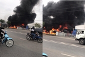 Cháy lớn tại công ty sản xuất giấy trong khu công nghiệp Tiên Sơn, Bắc Ninh