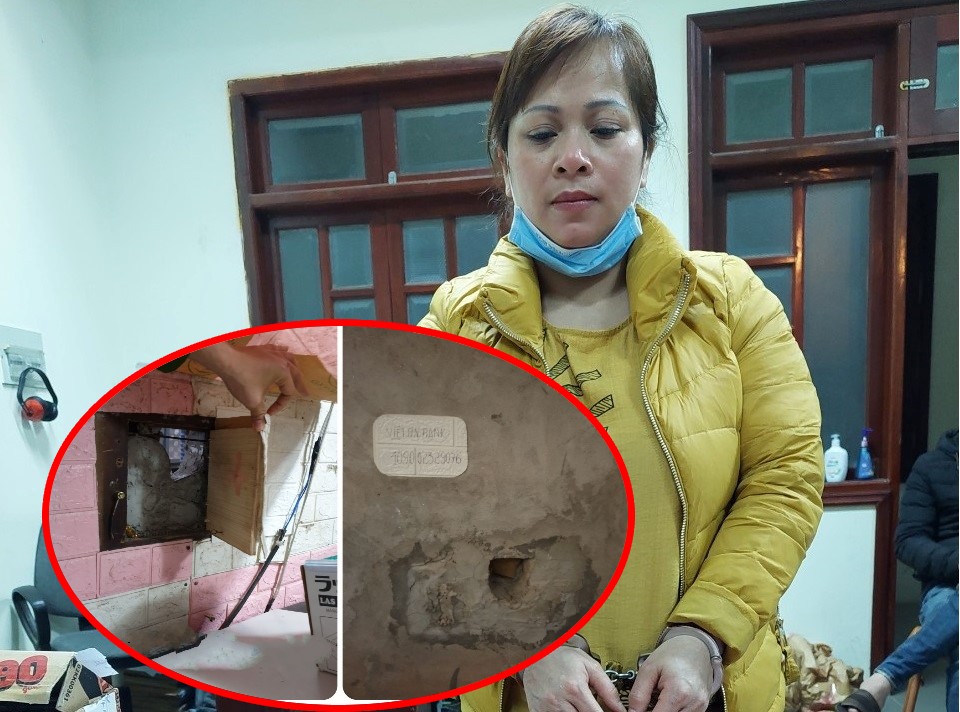 Triệt xóa boong ke ma túy giao dịch qua lỗ trên tường