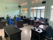 Lãnh đạo VKSND huyện Tân Phước trực tiếp thực hành quyền công tố và kiểm sát xét xử tại Tòa