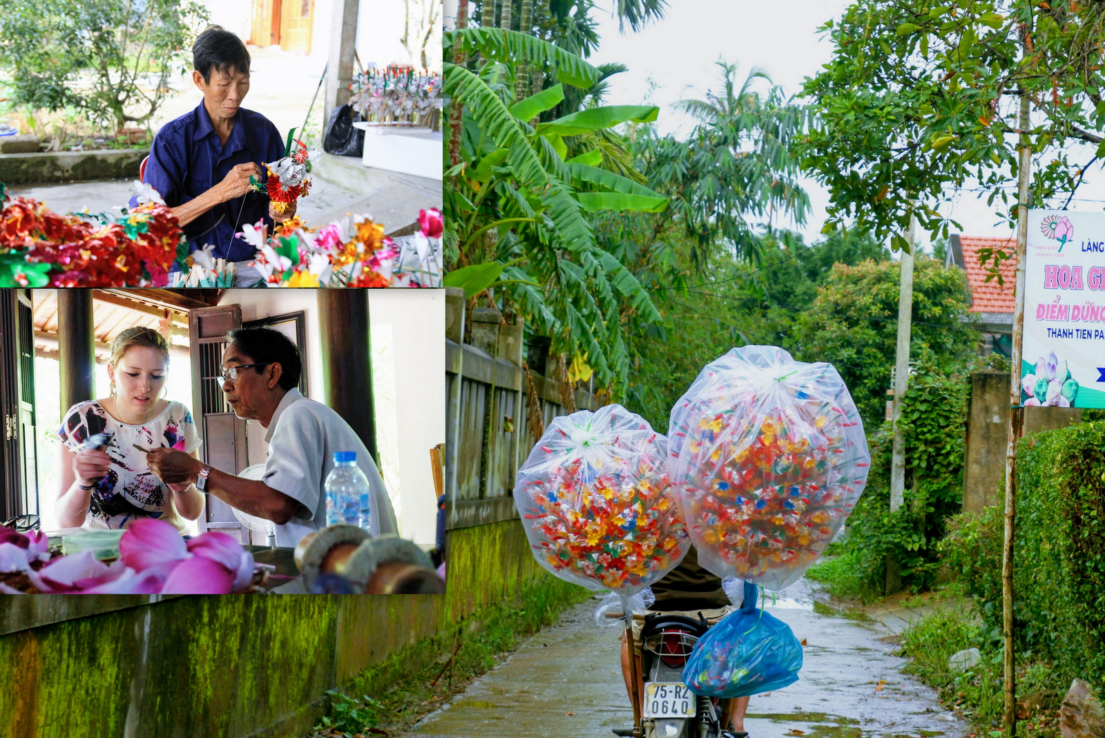 Hoa giấy độc đáo bên trong làng cổ nức tiếng xứ Huế