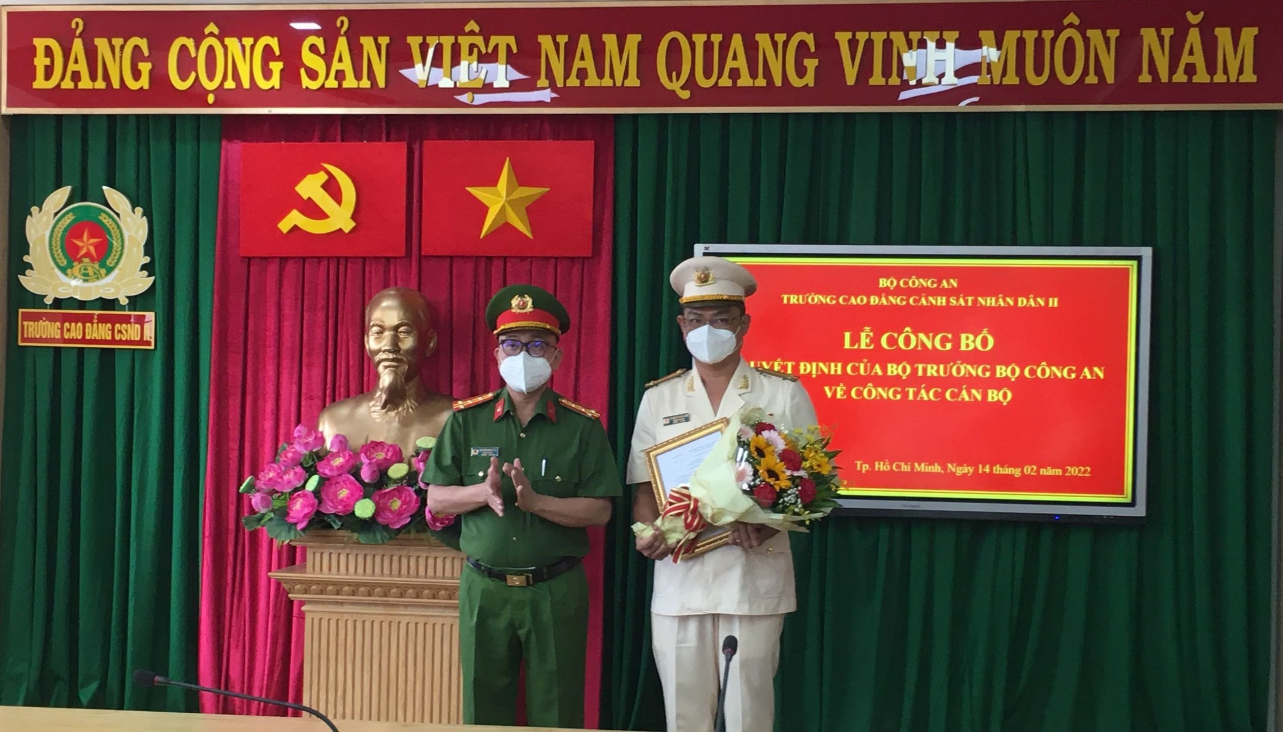 Trung tá Nguyễn Quốc Việt giữ chức Phó hiệu trưởng Trường Cao đẳng CSND II