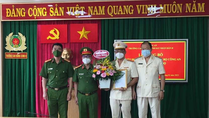 Trung tá Nguyễn Quốc Việt giữ chức Phó hiệu trưởng Trường Cao đẳng CSND II