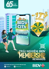 “BIDV City” Khám phá thành phố thông minh, trúng quà tiền tỷ
