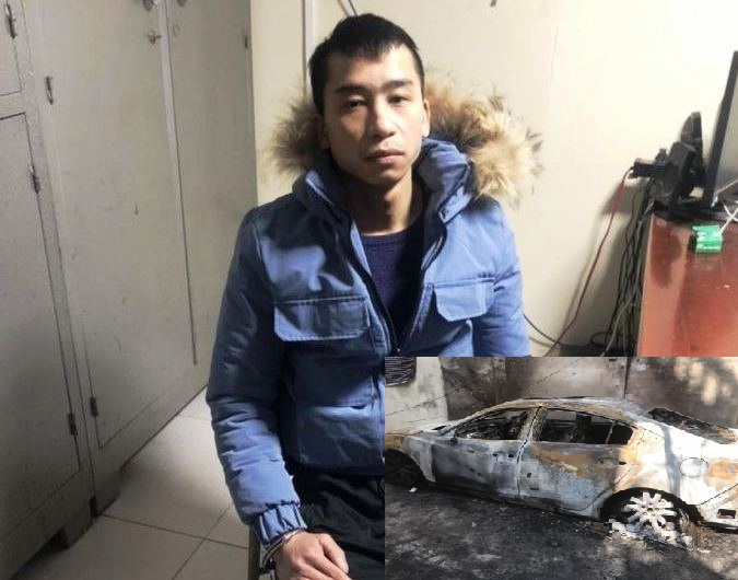 Mâu thuẫn với anh họ, đốt nhầm xe ô tô của người khác