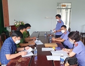 Trực tiếp kiểm sát công tác thi hành án hình sự tại UBND xã Cư Bao, thị xã Buôn Hồ