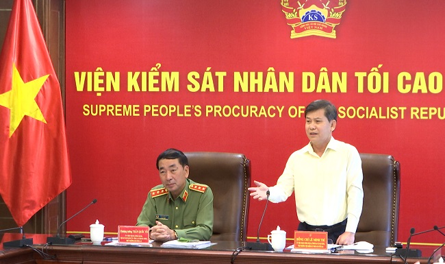 Đoàn khảo sát Ban Chỉ đạo Đề án Trung ương 6 làm việc với Ban cán sự đảng VKSND tối cao