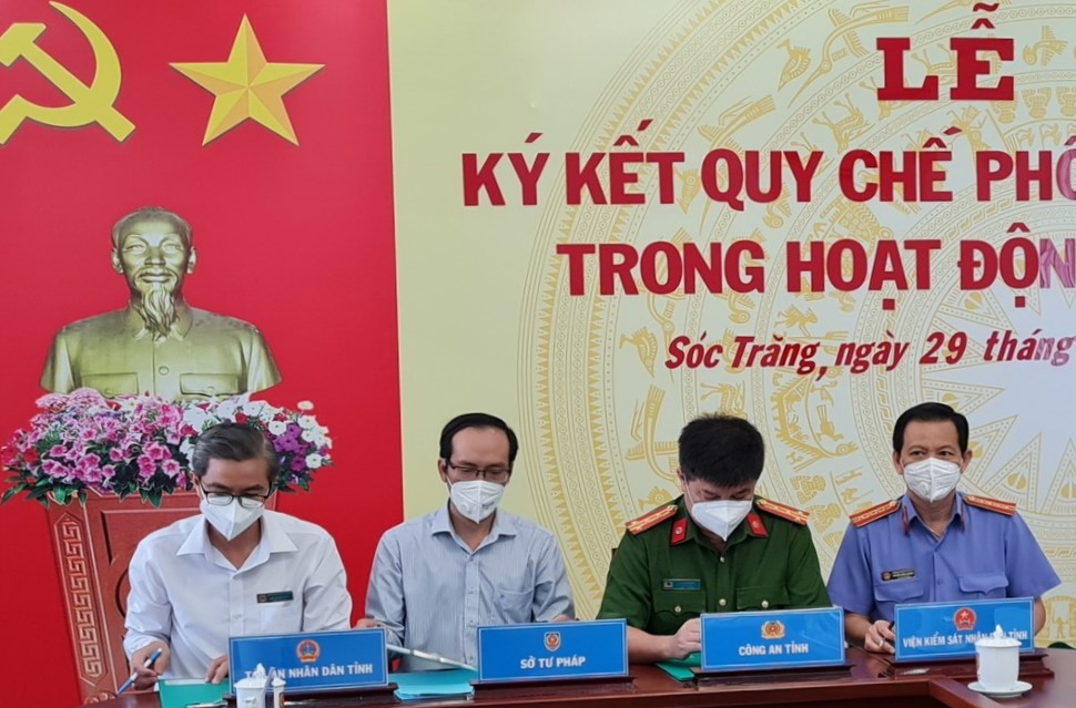 VKSND tỉnh Sóc Trăng ký kết quy chế phối hợp về trợ giúp pháp lý trong hoạt động tố tụng