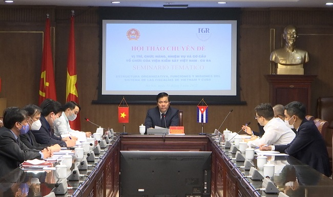 Hội thảo trực tuyến chuyên đề giữa Viện kiểm sát tối cao hai nước Việt Nam - Cuba