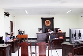 VKSND tỉnh Bình Phước tham gia xét xử phiên tòa trực tuyến đầu tiên