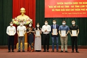 Hà Tĩnh trao giải báo chí Trần Phú, báo Bảo vệ pháp luật đạt giải C
