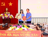 Trao Quyết định bổ nhiệm Chánh văn phòng VKSND tỉnh Bà Rịa - Vũng Tàu