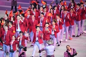 Toàn cảnh lễ xuất quân dự SEA Games 31 của đoàn Thể thao Việt Nam