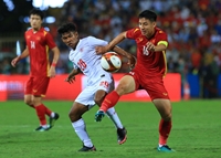 Chiến thắng tối thiểu U23 Myanmar, Việt Nam giành ngôi đầu bảng A