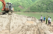 Ngăn chặn, xử lý hành vi khai thác cát trái phép trên sông Đà