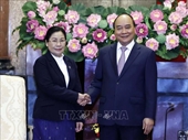 Chủ tịch nước Nguyễn Xuân Phúc tiếp Chánh án TAND tối cao Lào