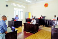 VKSND huyện Tân Phú phối hợp Tòa án xét xử rút kinh nghiệm vụ án dân sự
